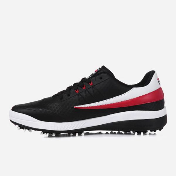 Fila Field Og Men's Golf Shoes - Black/White,NZ 520-48692